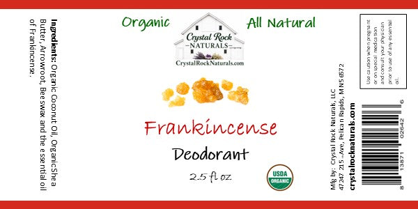 All Natural Deodorant Frankincense 2.5oz