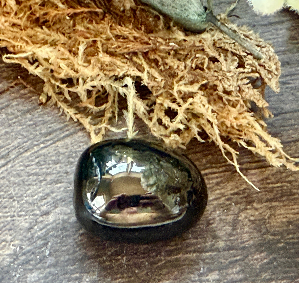 Jet Tumbled Pocket Stone