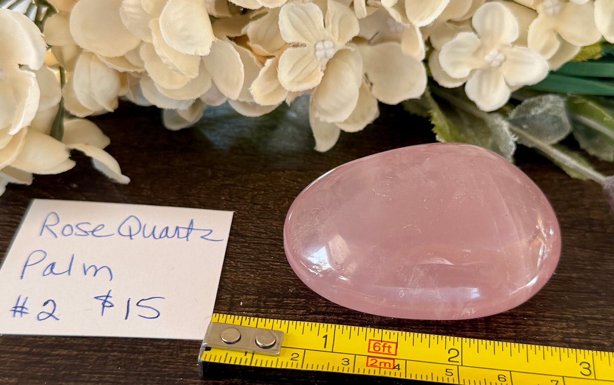 Rose Quartz Palm #2