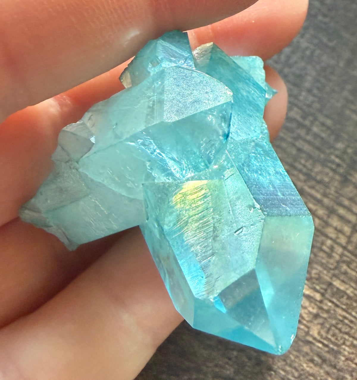 Aqua Aura Quartz  Stone #1
