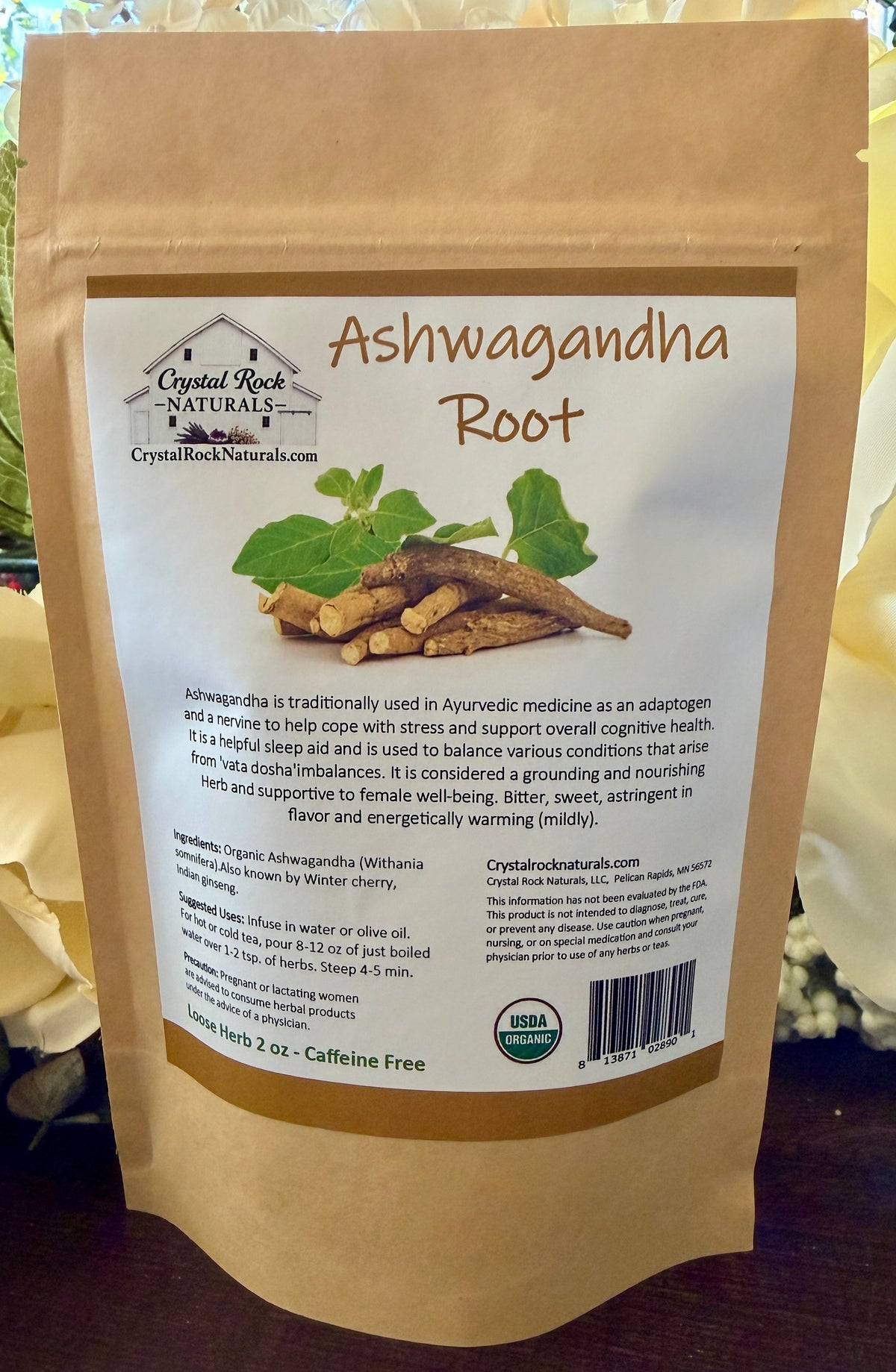 Ashwagandha Root 2 oz Organic