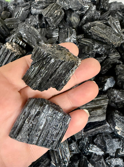 Tourmaline Raw Black Pocket Stone $6