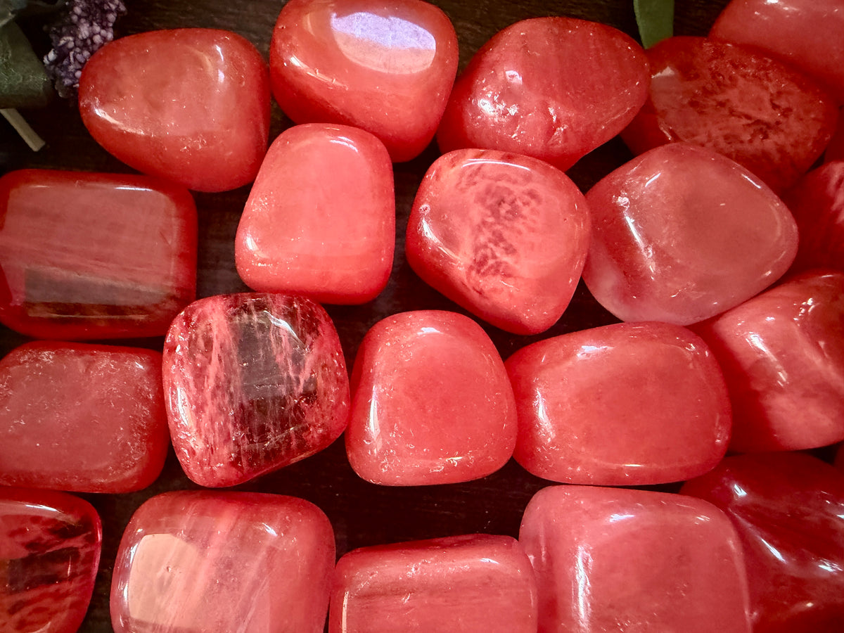 Cherry Quartz Tumbled Pocket Stone