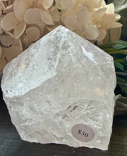 Clear Quartz Raw Standing Point #1
