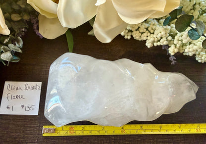 Clear Quartz Flame #1