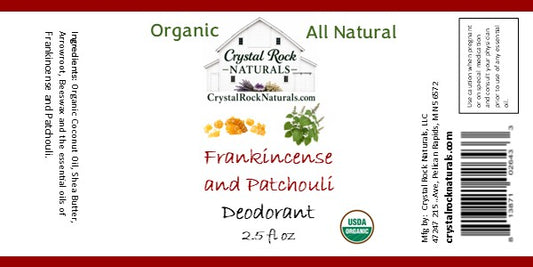 All Natural Deodorant Frankincense & Patchouli 2.5oz