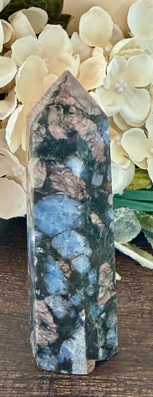 Glaucophane Jasper Obelisk Tower #1
