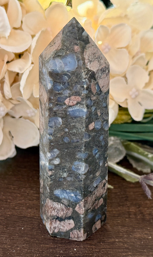 Glaucophane Jasper Obelisk Tower #2