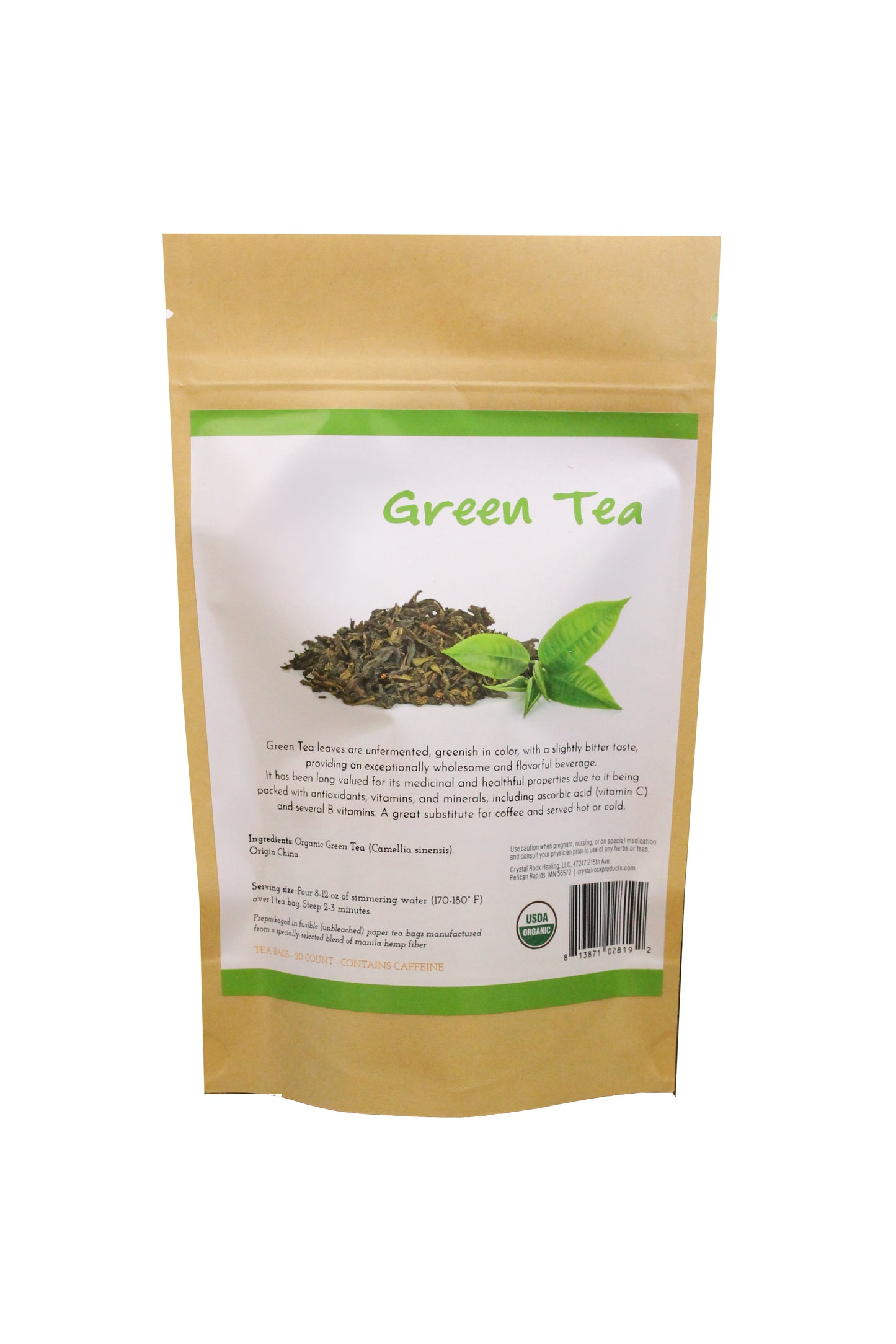 Green Tea Bags 20ct  Organic