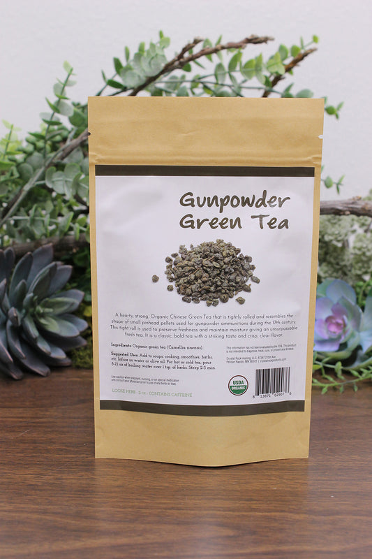 Gunpowder Green Tea  2 oz Organic