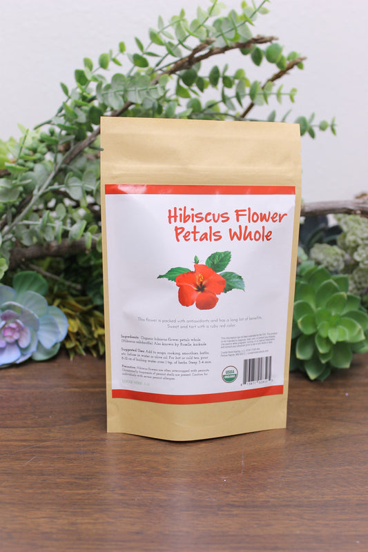 Hibiscus Flower Petals 1 oz Organic