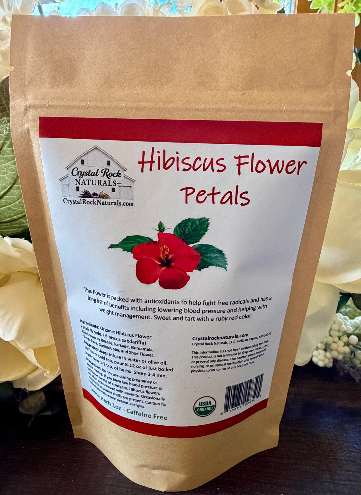 Hibiscus Flower Petals 1 oz Organic