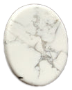 Howlite Oval Pocket Stone Medium