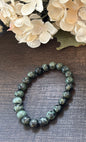 Natural Stone Gem Bracelet 7.5 inch 8mm Stretch -Kambaba Jasper