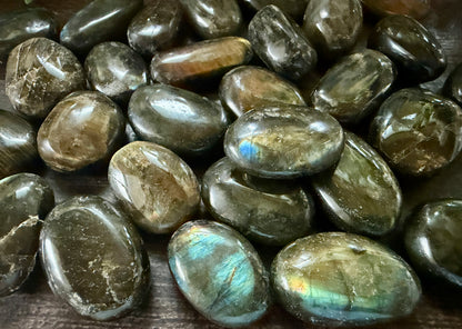 Labradorite Tumbled Ovals Pocket Stone