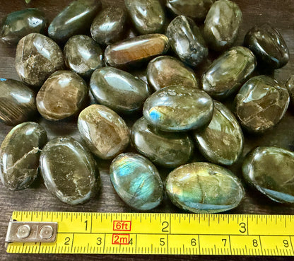 Labradorite Tumbled Ovals Pocket Stone