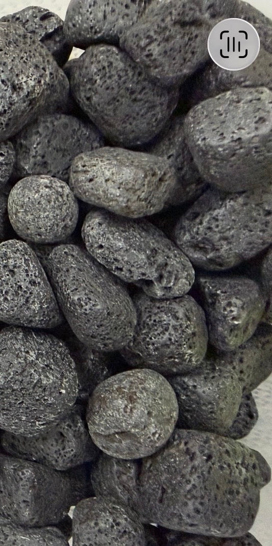 Black Lava Tumbled Pocket Stone