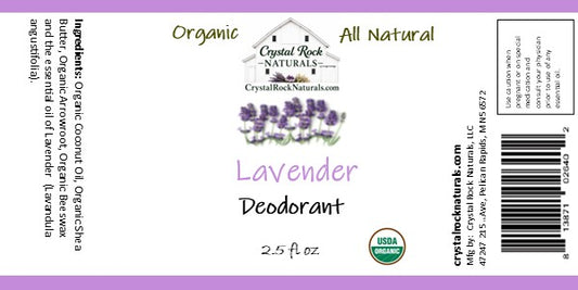 All Natural Deodorant Lavender 2.5oz
