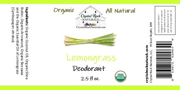 All Natural Deodorant Lemongrass 2.5oz