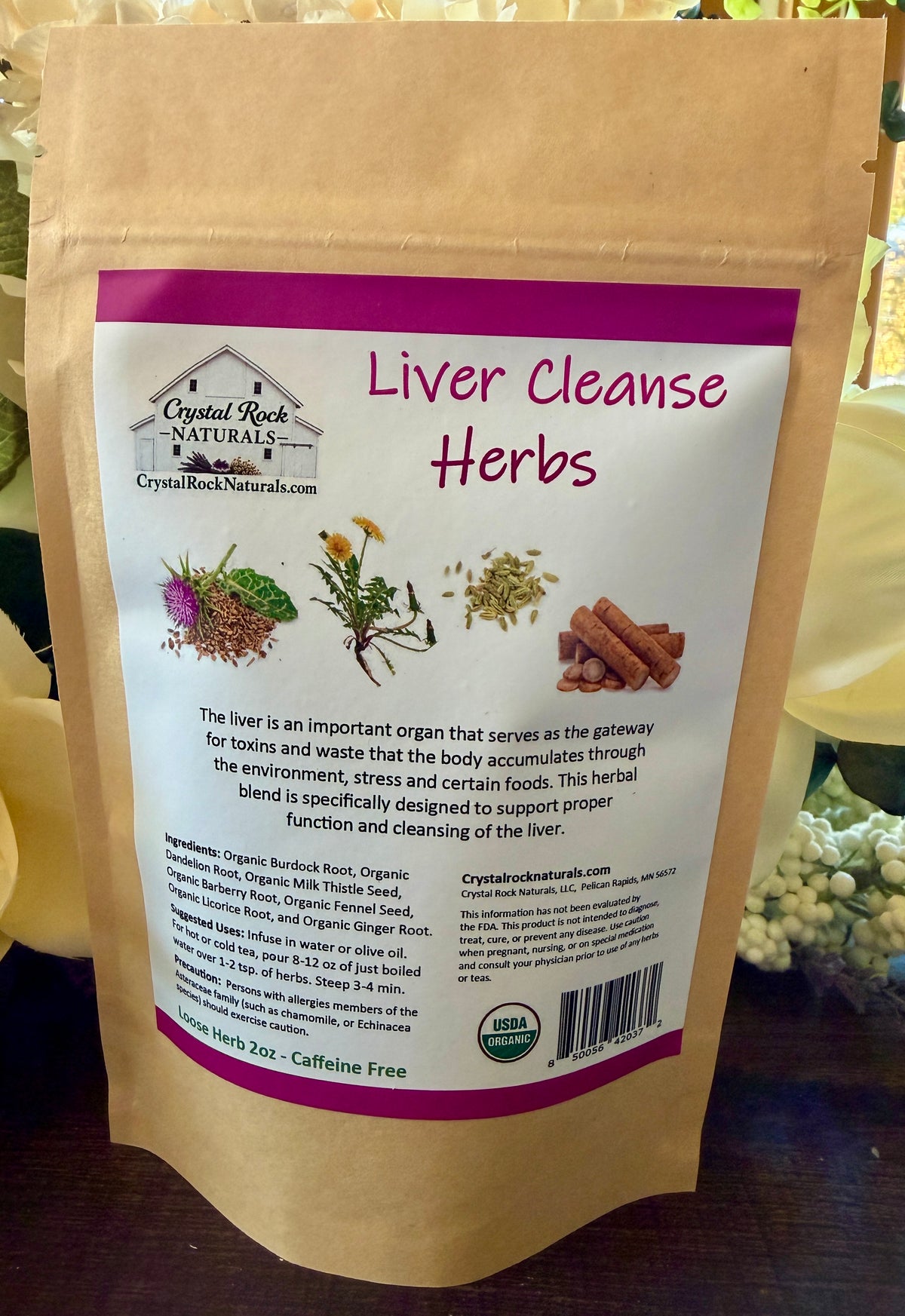 Liver Cleanse Herbs 2oz Organic