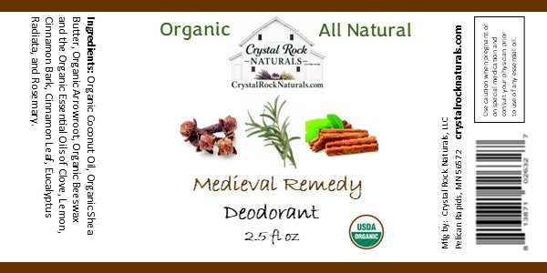 All Natural Deodorant Medieval Remedy 2.5oz