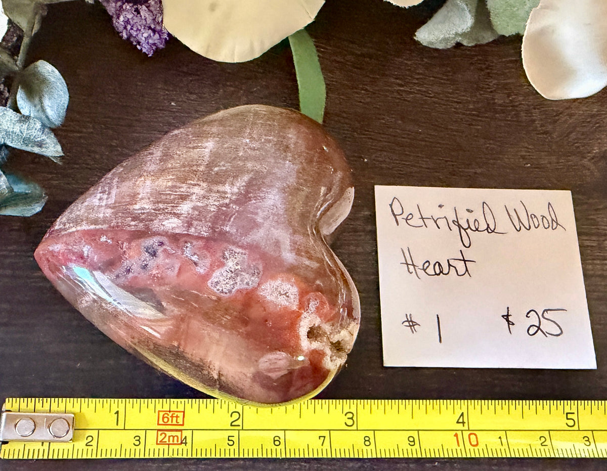 Petrified Wood Heart #1