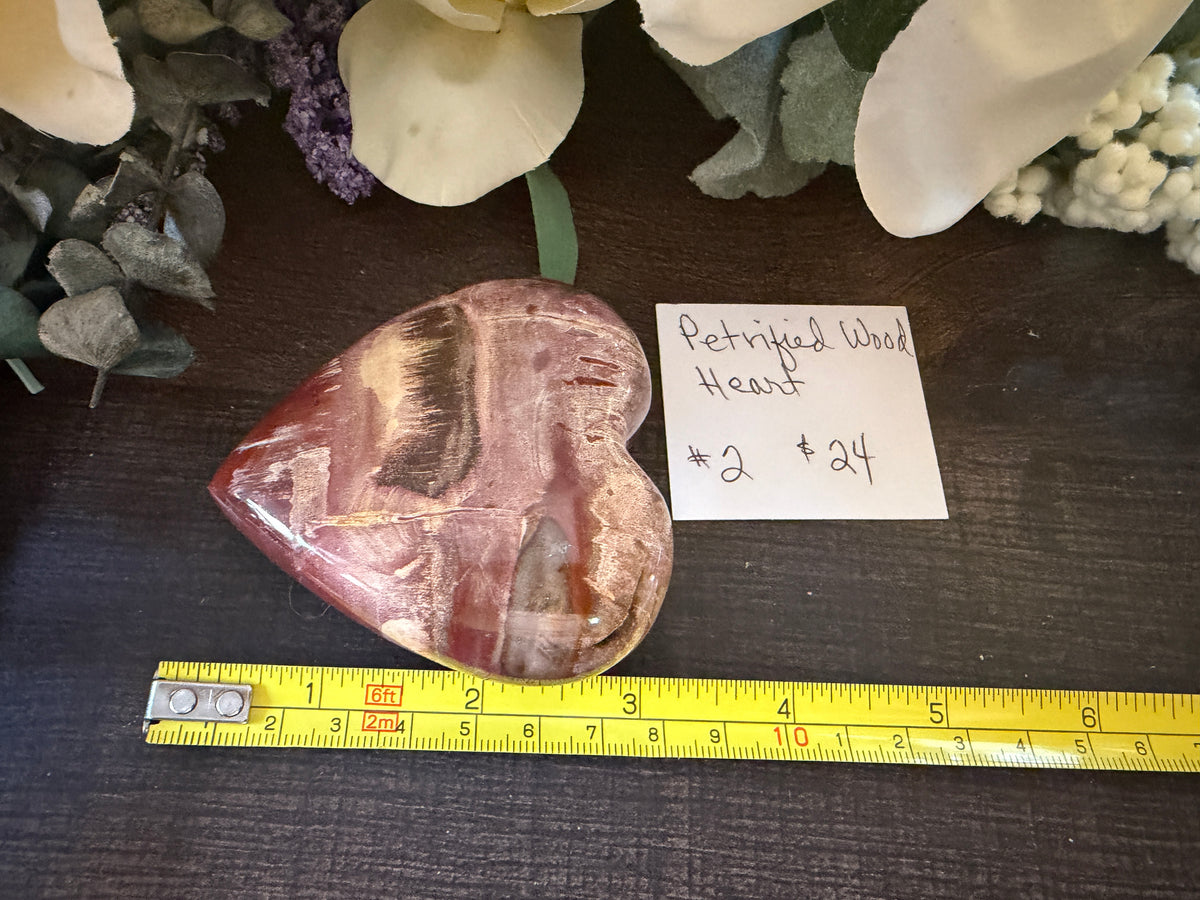 Petrified Wood Heart #2