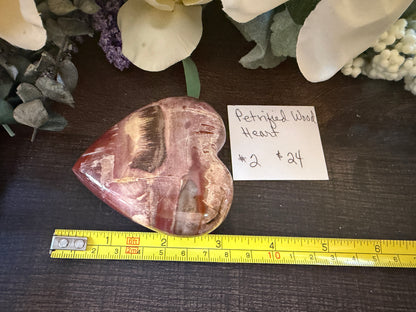 Petrified Wood Heart #2