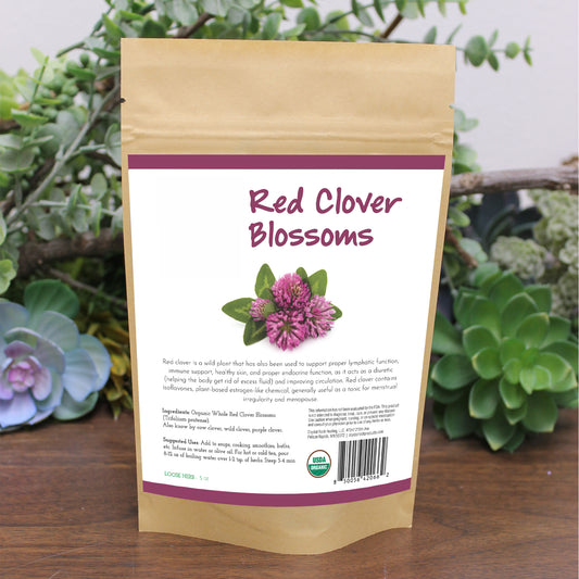 Red Clover Blossoms 0.5 oz Organic