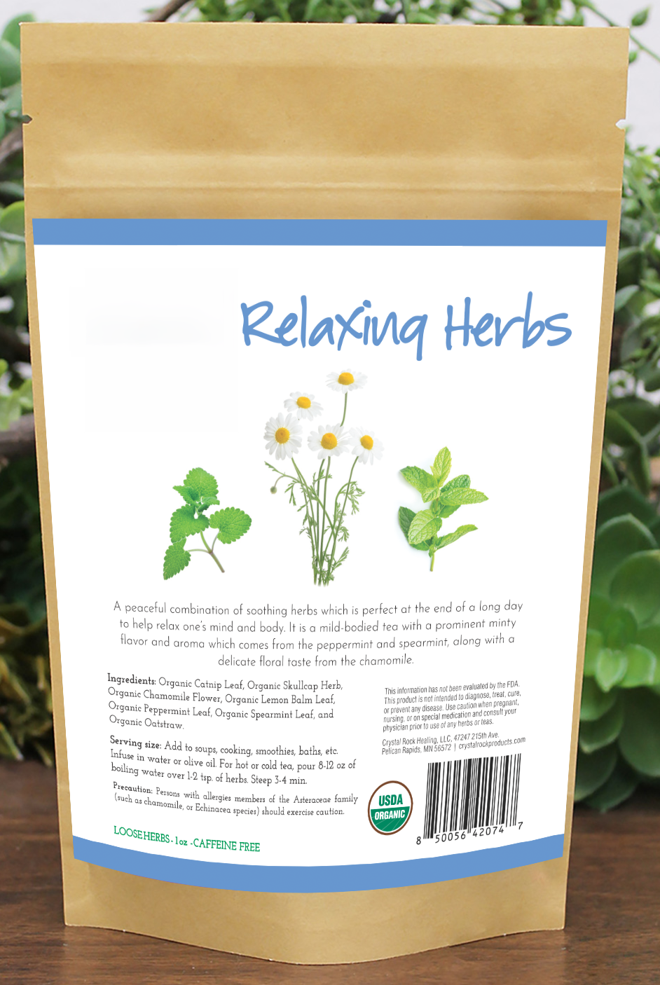Relaxing Herbs 1oz Organic