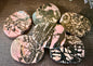 Rhodonite Large Oval Pocket Stone