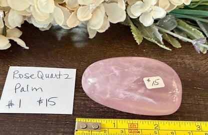 Rose Quartz Palm #1