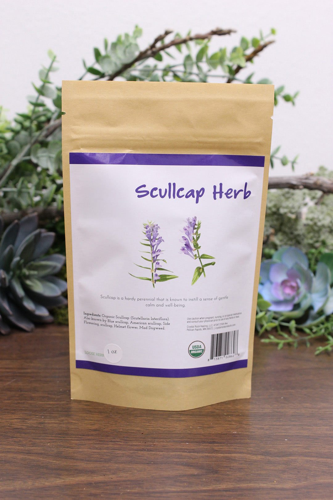 Skullcap Herb 1 oz Organic