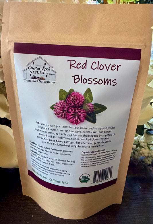 Red Clover Blossoms 0.5 oz Organic