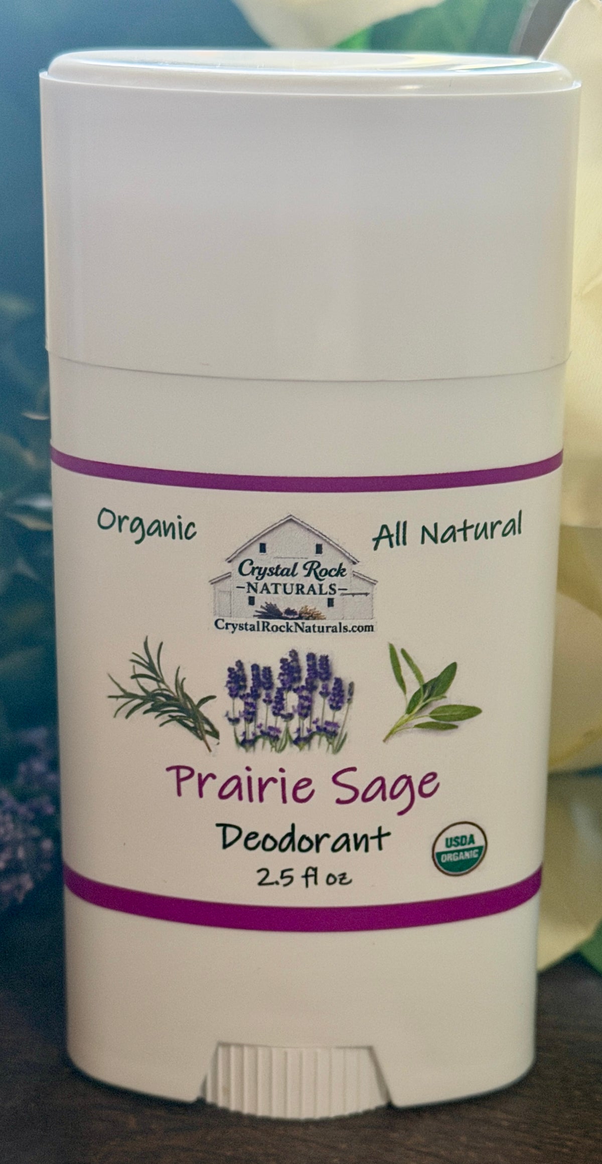 All Natural Deodorant Prairie Sage Flower 2.5oz