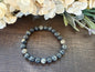 Natural Stone Gem Bracelet 7.5 inch 6mm Stretch -Picasso Jasper