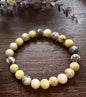 Natural Stone Gem Bracelet 7.5 inch 6mm Stretch-Serpentine