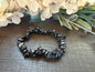 Natural Stone Chip Bracelet 7.5 inch Stretch-Shungite